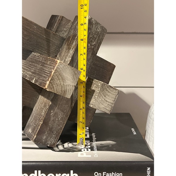 Gatehouse Hexagon Washed Wood Object - Picture 2 of 3